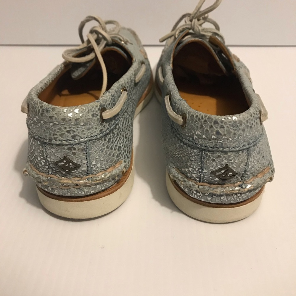 SPERRY TOPSIDER GOLD CUP METALLIC BLUE SIZE 9.5 - Picture 5 of 6